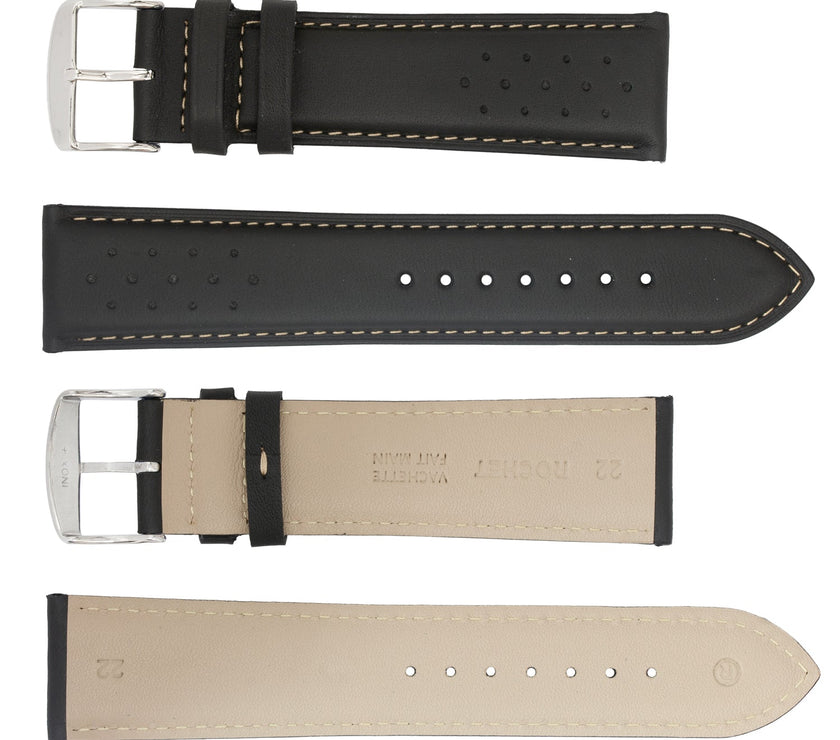 ROCHET No. 542 Cowhide Sport Fine Leather Straps with Contrast Stitching (18mm~22mm)