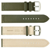 ROCHET No. 543 Neoprene Cowhide Grain Fine Leather Straps (18mm~22mm)