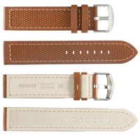 ROCHET No. 543 Neoprene Cowhide Grain Fine Leather Straps (18mm~22mm)