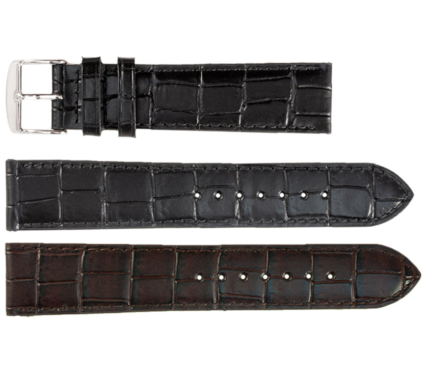 ROCHET No. 549 Long Alligator Grain Fine Leather Straps (18mm ~ 24mm)