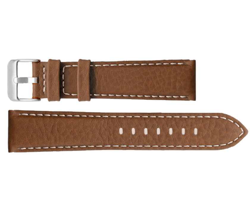 ROCHET No. 552 Bull Fine Leather Straps with Contrast Stitching (16mm~26mm)