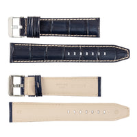 ROCHET No. 559 Alligator Grain Fine Leather Straps with Contrast Stitching (18mm ~ 30mm)