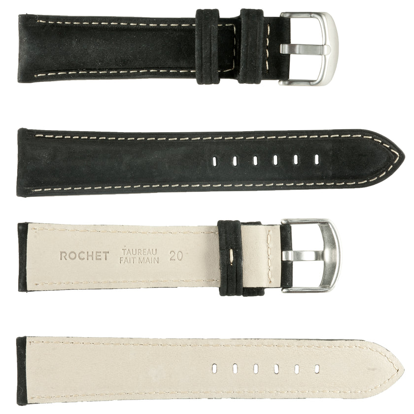 ROCHET No. 572 Young Bull Nubuck Fine Leather Straps (20mm~22mm)