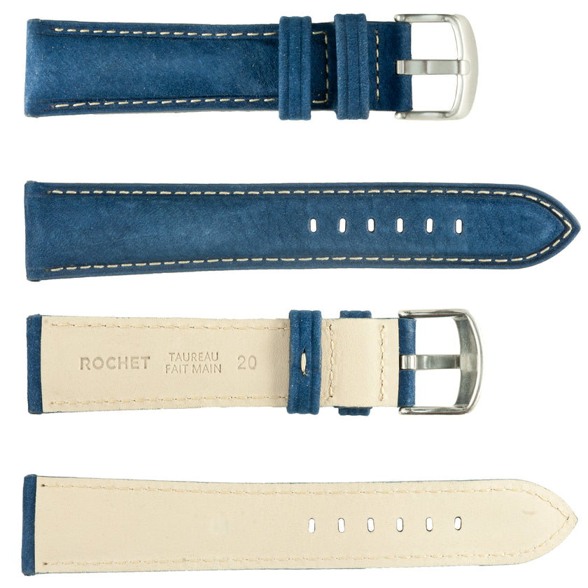 ROCHET No. 572 Young Bull Nubuck Fine Leather Straps (20mm~22mm)