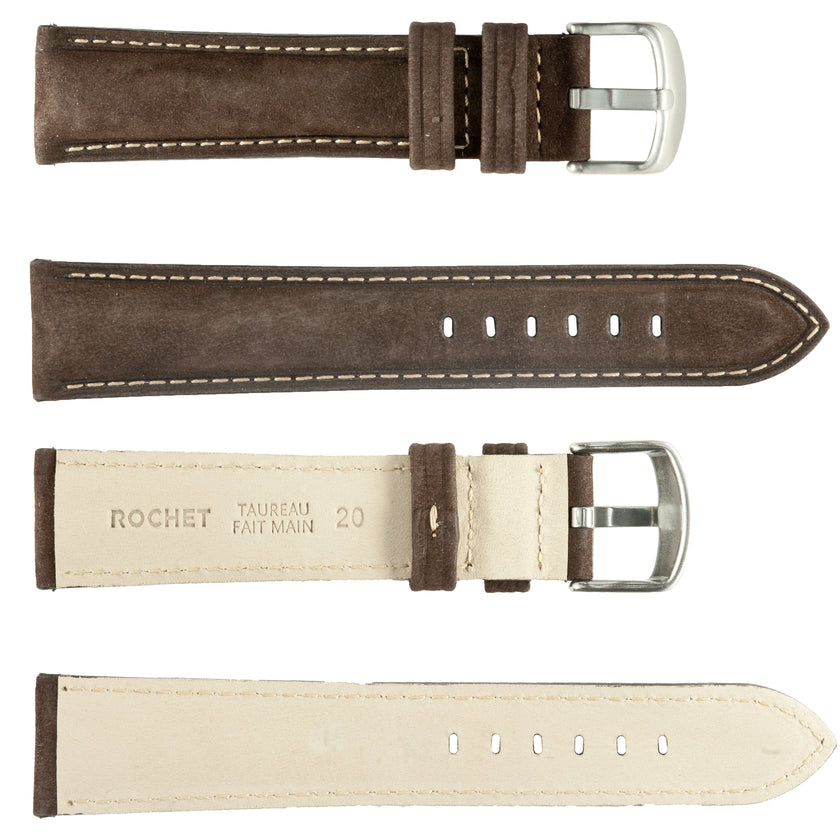 ROCHET No. 572 Young Bull Nubuck Fine Leather Straps (20mm~22mm)