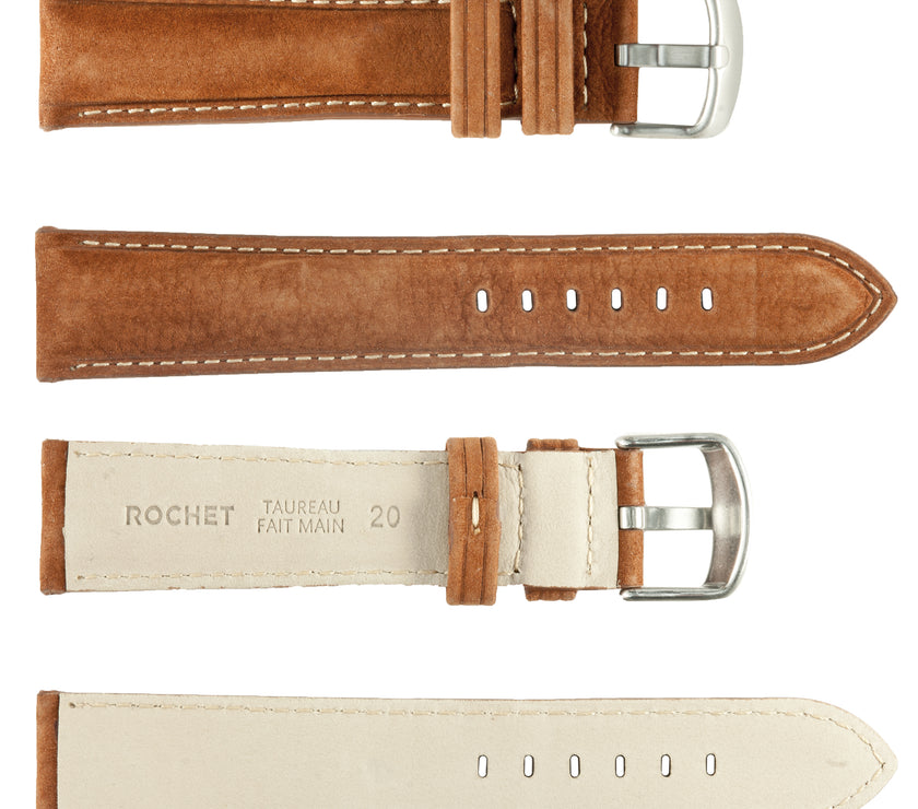 ROCHET No. 572 Young Bull Nubuck Fine Leather Straps (20mm~22mm)