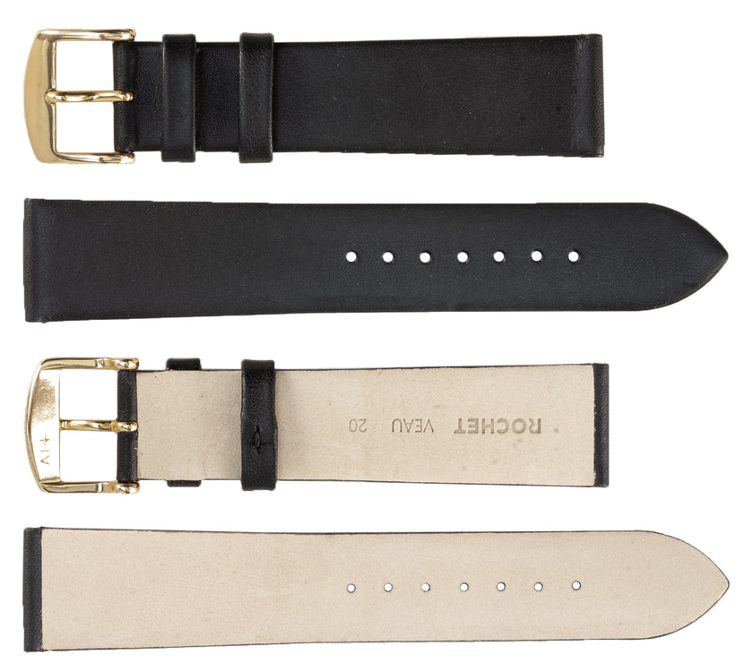 ROCHET No. 603 Smooth Calfskin Fine Leather Straps (8mm~22mm)