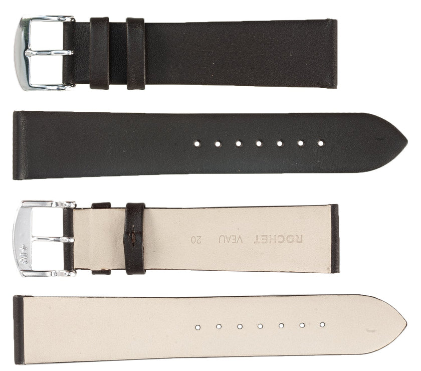 ROCHET No. 603 Smooth Calfskin Fine Leather Straps (8mm~22mm)