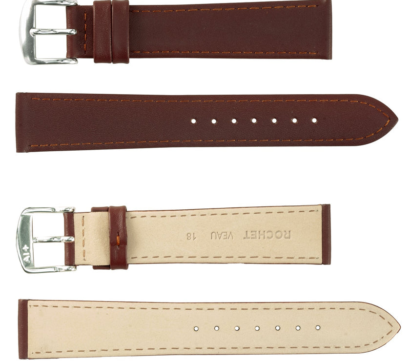 ROCHET No. 613 Smooth Calfskin Fine Leather Straps (10mm~22mm)