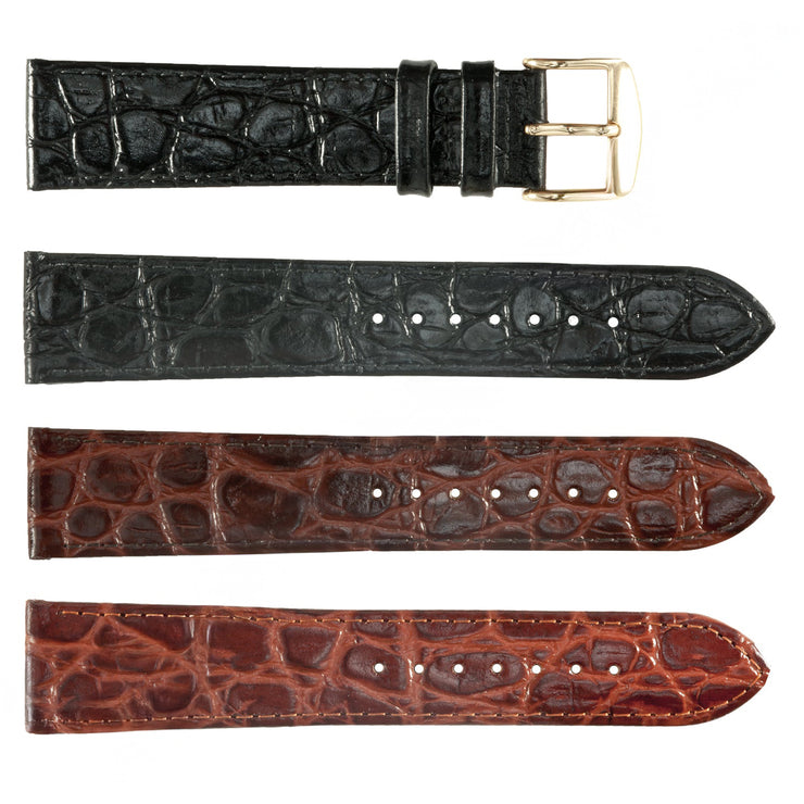 ROCHET No. 619 Crocodile Grain Fine Leather Straps (12mm~22mm)