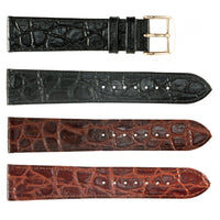 ROCHET No. 619 Crocodile Grain Fine Leather Straps (12mm~22mm)