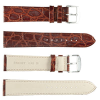 ROCHET No. 619 Crocodile Grain Fine Leather Straps (12mm~22mm)