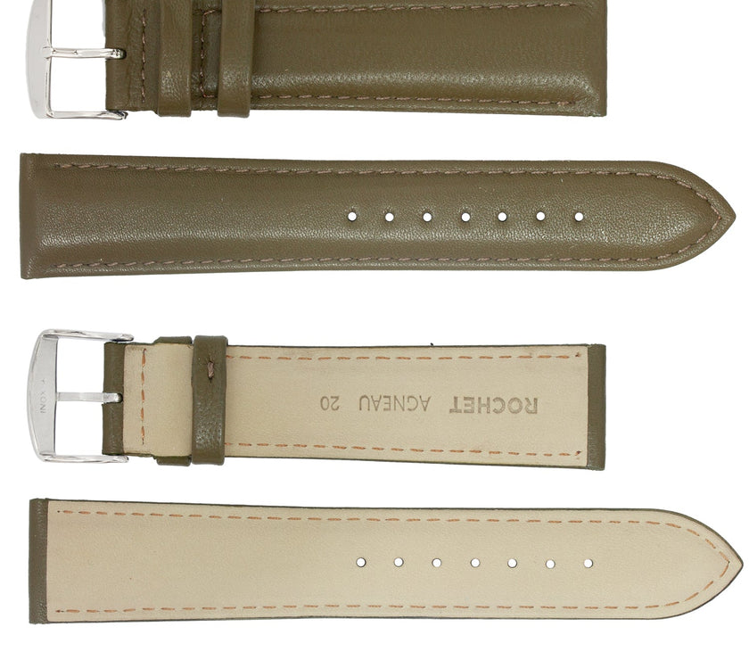 ROCHET No. 633 Lamb Padded Fine Leather Straps (12mm~24mm)