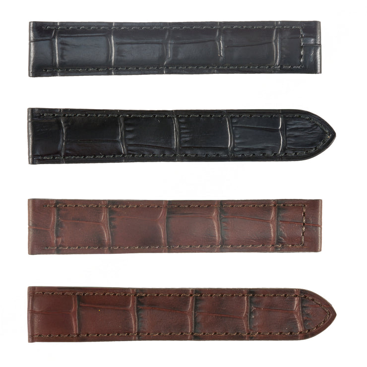 ROCHET No. 729 Alligator Grain to fit Cartier Deployment Buckle Leather Straps(15mm~17mm)