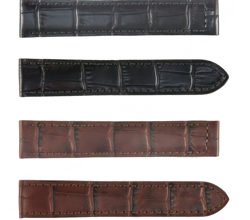 ROCHET No. 729 Alligator Grain to fit Cartier Deployment Buckle Leather Straps(15mm~17mm)