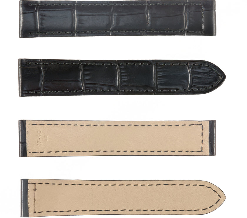 ROCHET No. 729 Alligator Grain to fit Cartier Deployment Buckle Leather Straps(15mm~17mm)