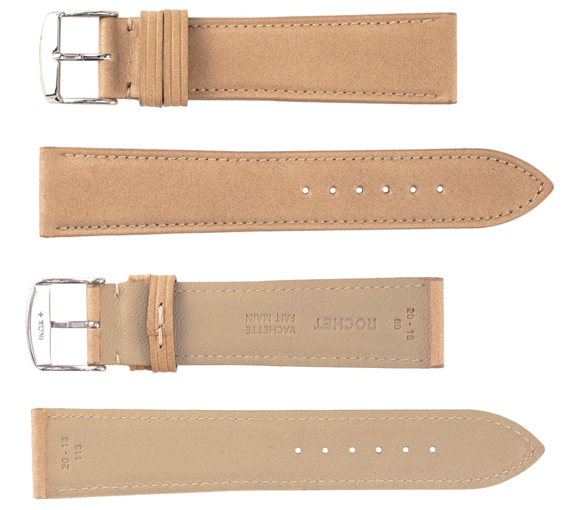 ROCHET No. 733 Cowhide Grain Classic Fine Leather Straps (14mm~20mm)