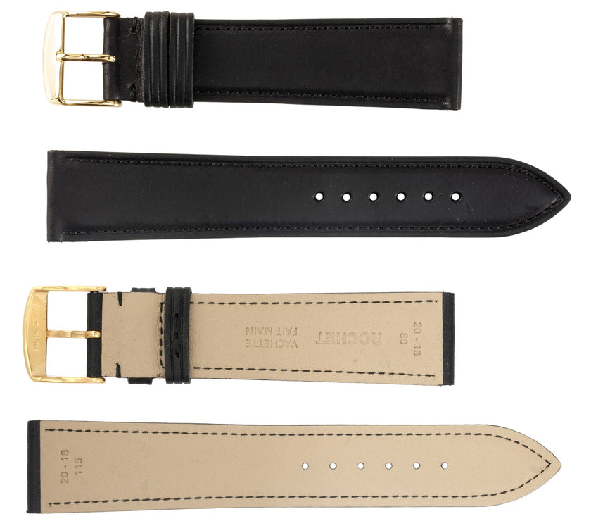 ROCHET No. 733 Cowhide Grain Classic Fine Leather Straps (14mm~20mm)