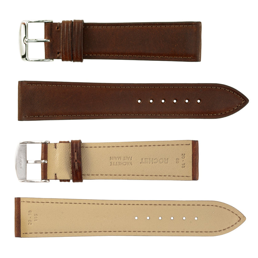 ROCHET No. 733 Cowhide Grain Classic Fine Leather Straps (14mm~20mm)