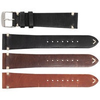 ROCHET No. 740 Cow Vintage Watch Straps with Hand-Sewn Stitching (20mm-24mm)