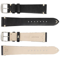 ROCHET No. 740 Cow Vintage Watch Straps with Hand-Sewn Stitching (20mm-24mm)