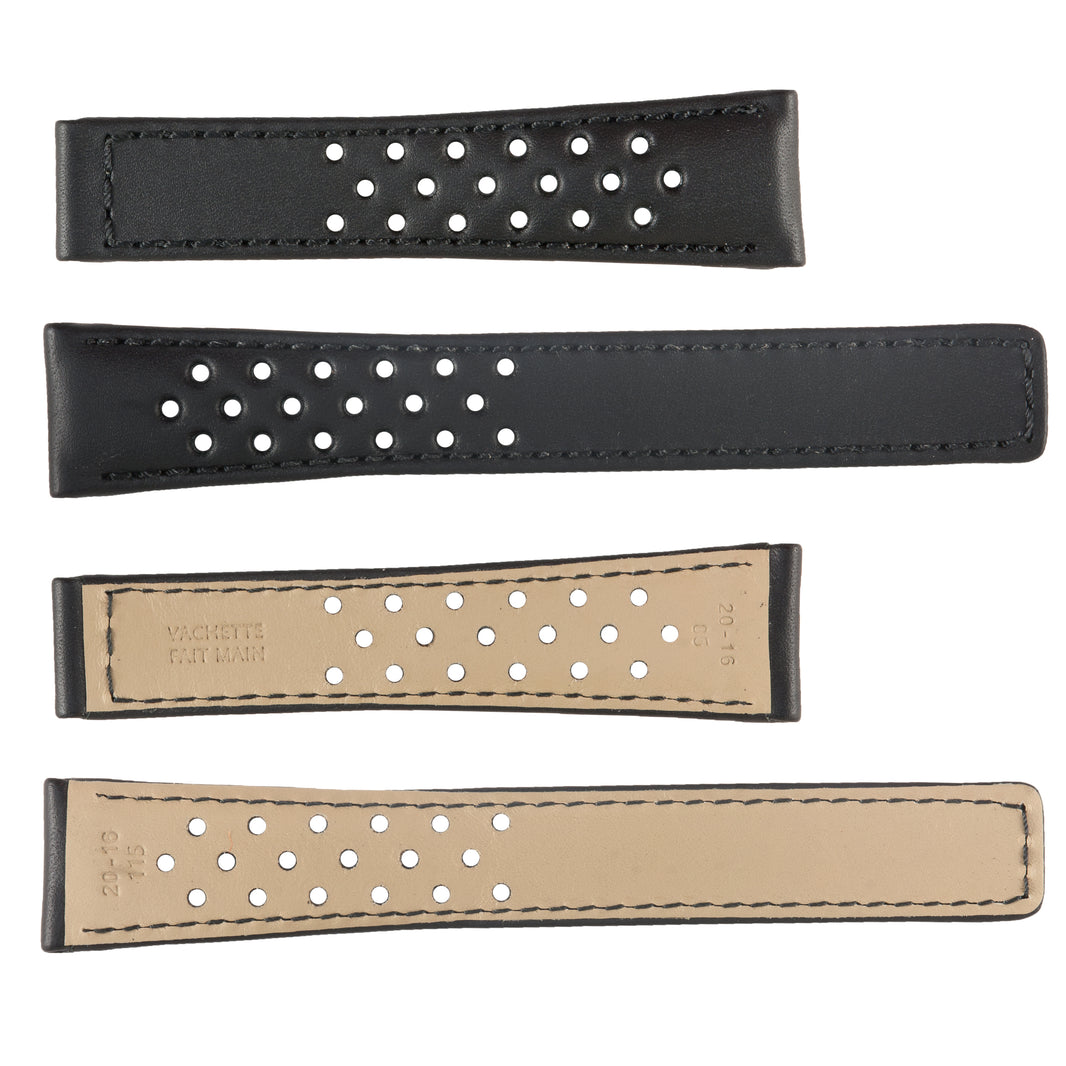 ROCHET No. 750 Calf Grain to fit Tag Heuer Deployment Buckle Leather Straps(20mm~22mm)