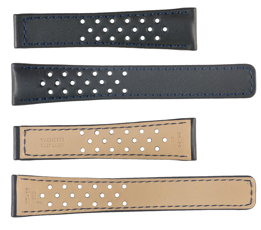 ROCHET No. 750 Calf Grain to fit Tag Heuer Deployment Buckle Leather Straps(20mm~22mm)