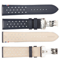 ROCHET No. 792 Calf Grain Deployment Buckle Leather Straps (18mm~22mm)