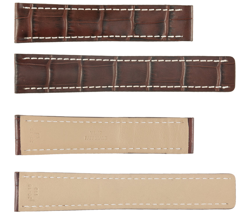 ROCHET No. 799 Calf Grain to fit Breitling Deployment Buckle Leather Straps (20mm~22mm)