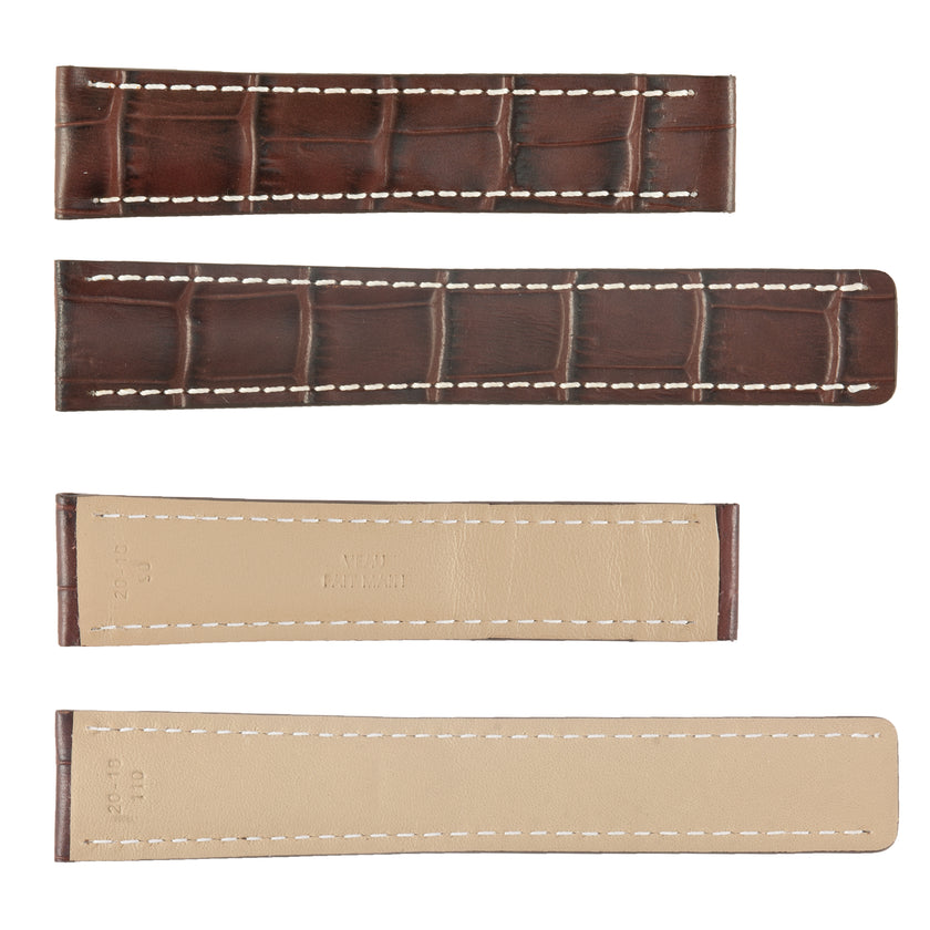 ROCHET No. 799 Calf Grain to fit Breitling Deployment Buckle Leather Straps (20mm~22mm)