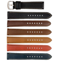 ROCHET No. 552 Bull Fine Leather Straps with Contrast Stitching (16mm~26mm)